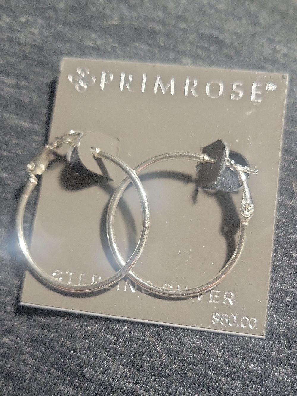 Silver Hoop Earrings - .925 Sterling Silver *NEW*